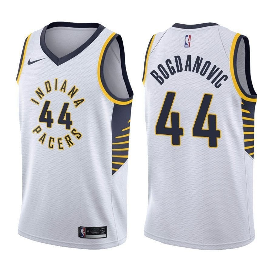 Men's Bojan Bogdanovic #44 Pacers Association White NBA Jersey
