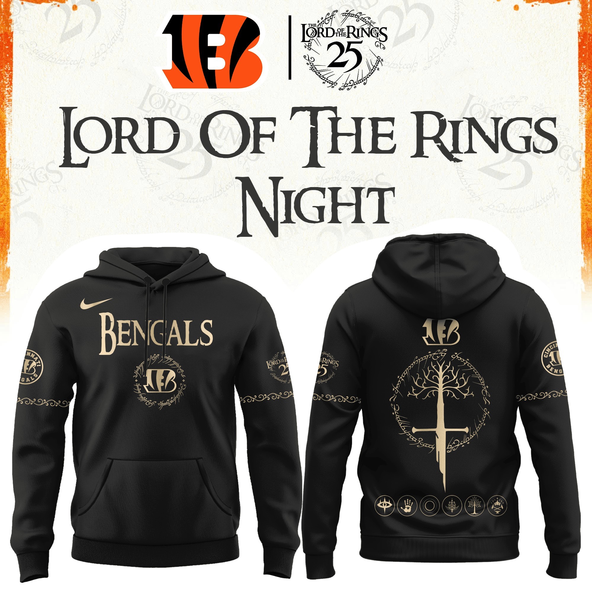 Musemora - Unisex Cincinnati Bengals Hoodie