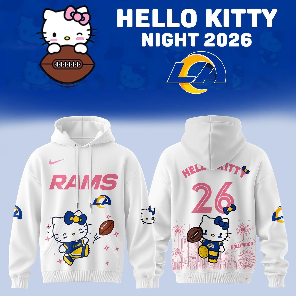 Musemora - Unisex Los Angeles Rams Hoodie
