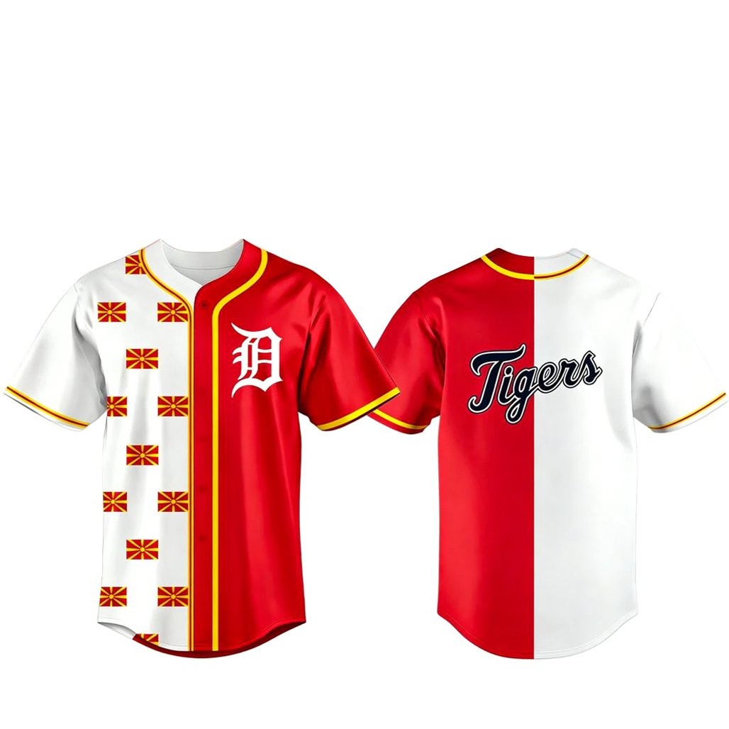Detroit Tigers Celebrate Macedonian Heritage Night 2026 Baseball Jersey