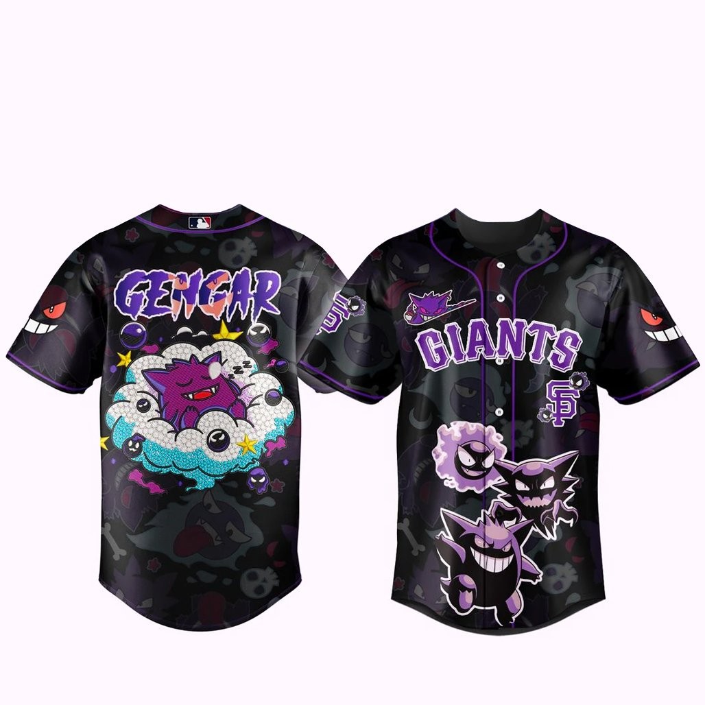 San Francisco Giants x Pokemon Gengar 2026 Baseball Jersey Version 1
