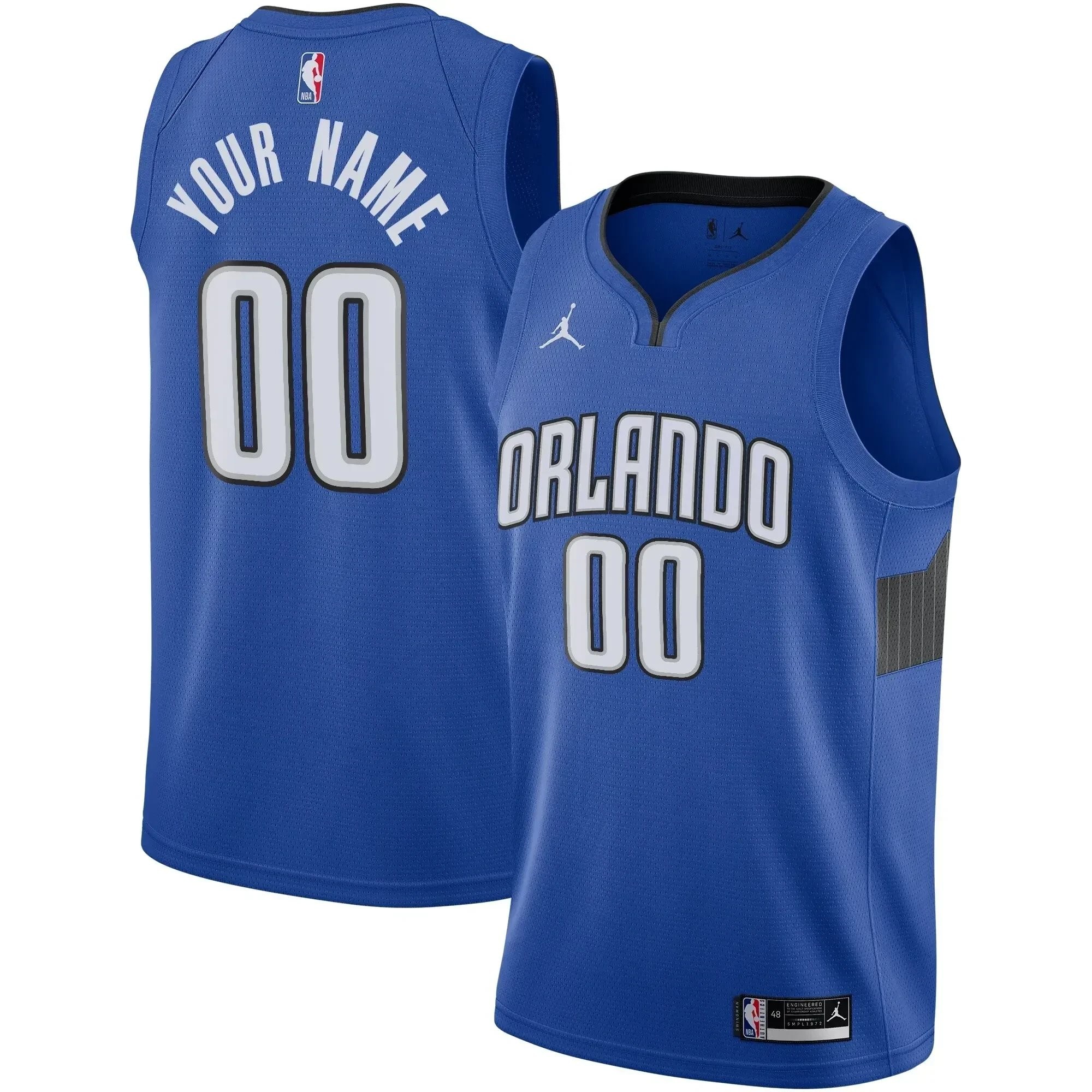 Orlando Magic Swingman Custom Jersey Statement Edition Blue Unisex