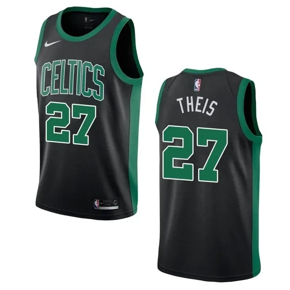 Men's Boston Celtics Daniel Theis #27 Statement Swingman Jersey Black