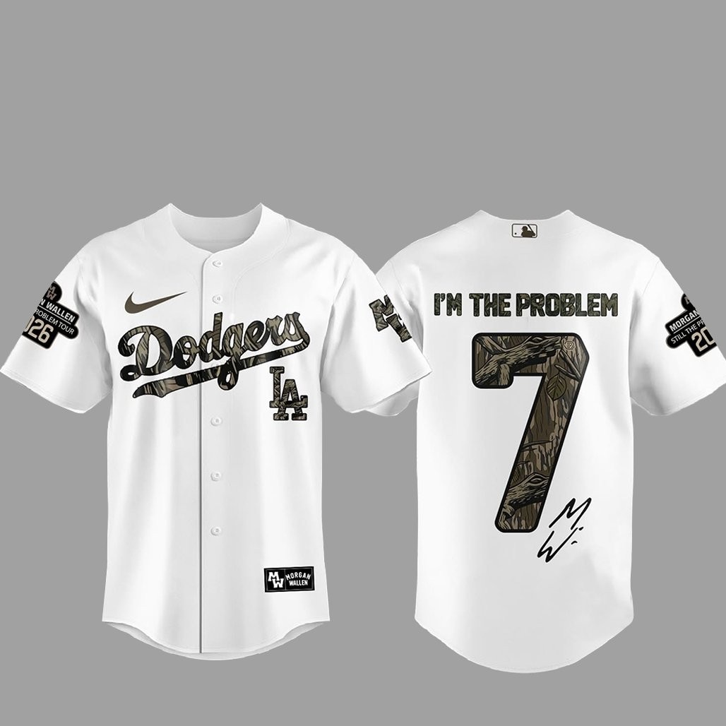 Los Angeles Dodgers Morgan Wallen Still The Problem Tour 2026 Baseball Jersey