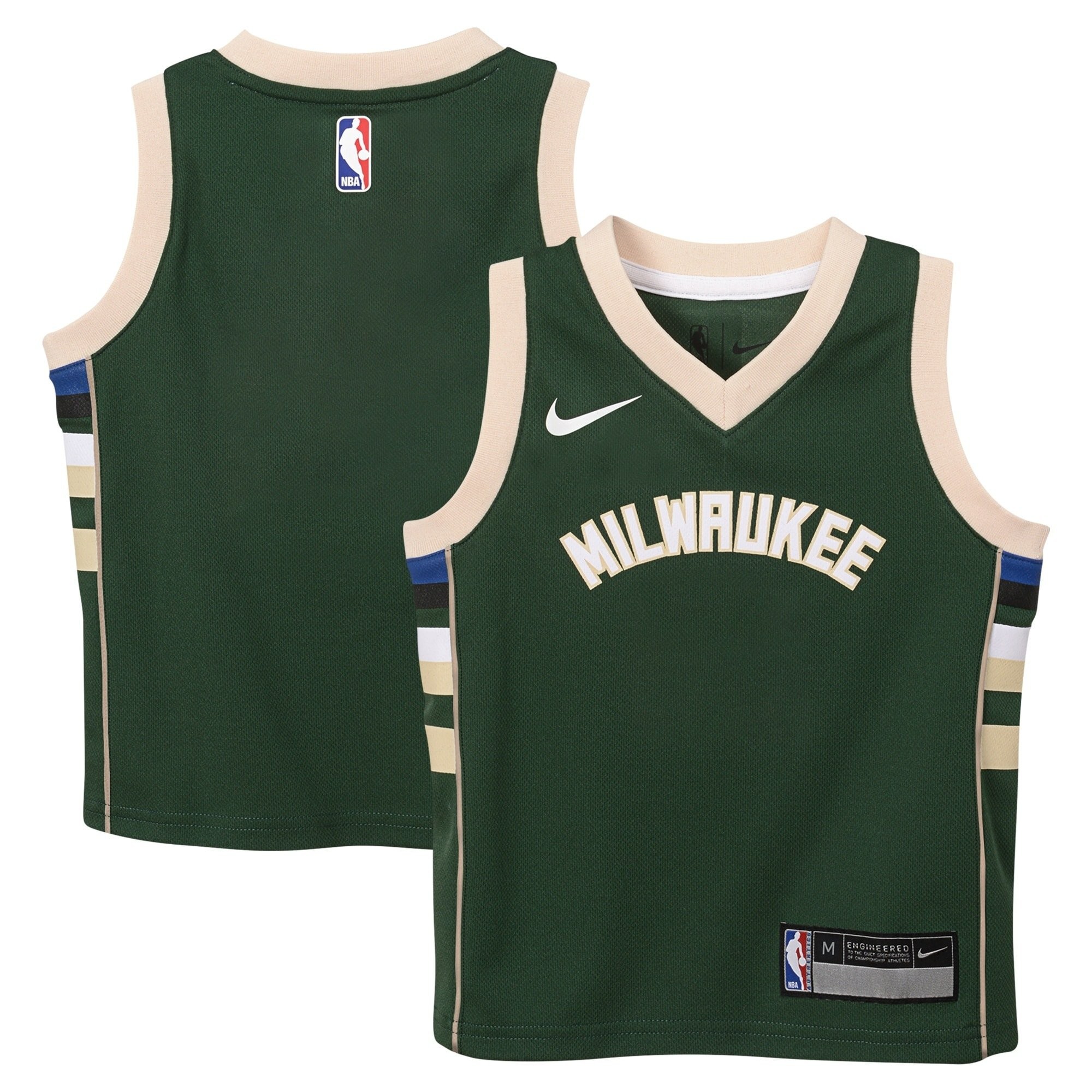 Milwaukee Bucks Icon Custom Jersey Kids Unisex Multicolor S-3XL