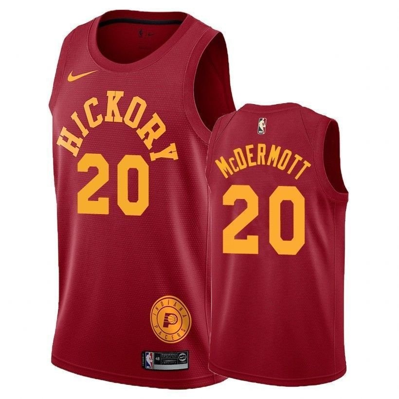 Men's Indiana Pacers Doug McDermott 20 Hardwood Classics Red Jersey