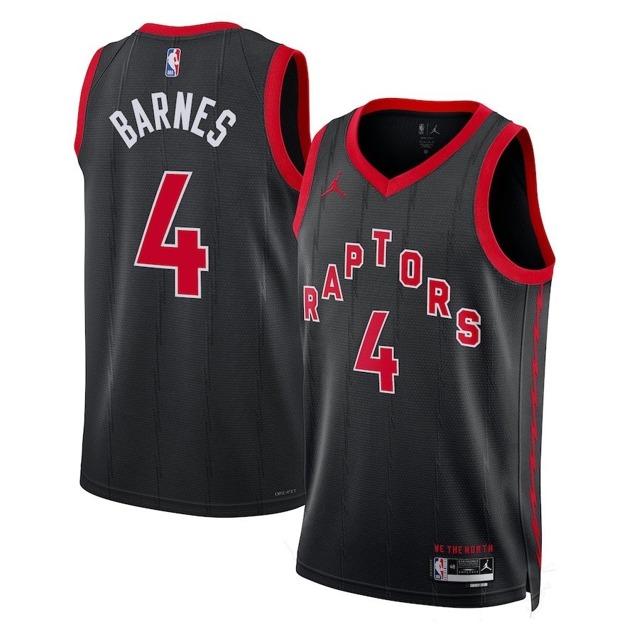 Scottie Barnes 4 Toronto Raptors Unisex Swingman Jersey Statement Edition Black