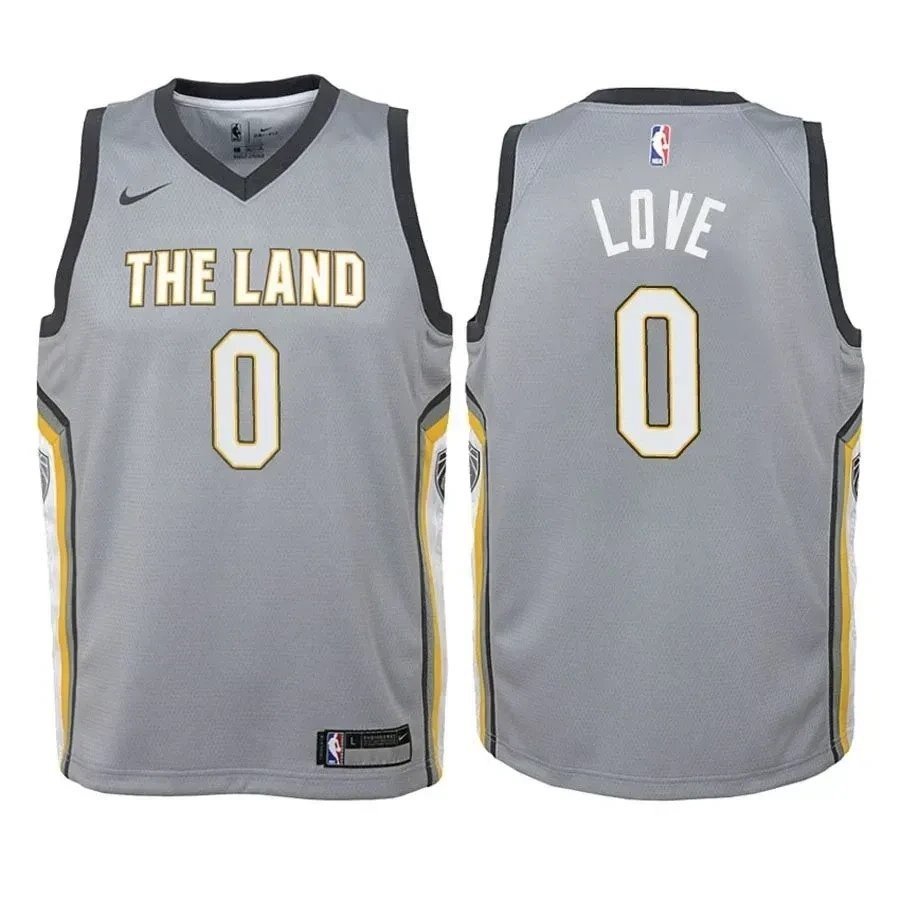 Youth Cavaliers Kevin Love 0 City Edition Gray Jersey - Unisex