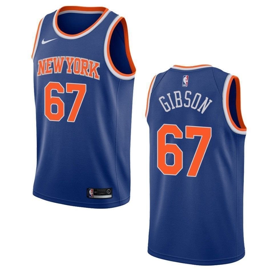 Men's New York Knicks Taj Gibson Icon Swingman Jersey Royal - 100% Polyester