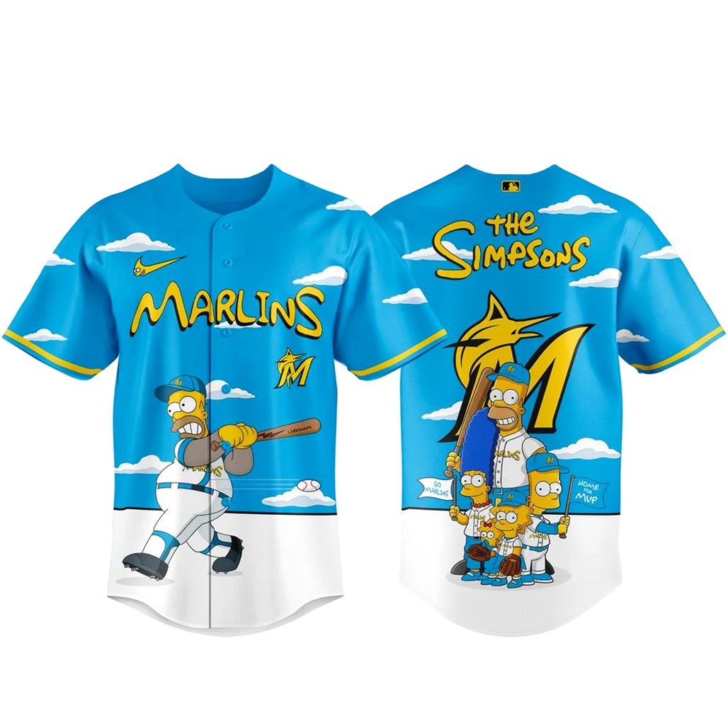 Miami Marlins x The Simpsons Wonderbat 2026 Baseball Jersey