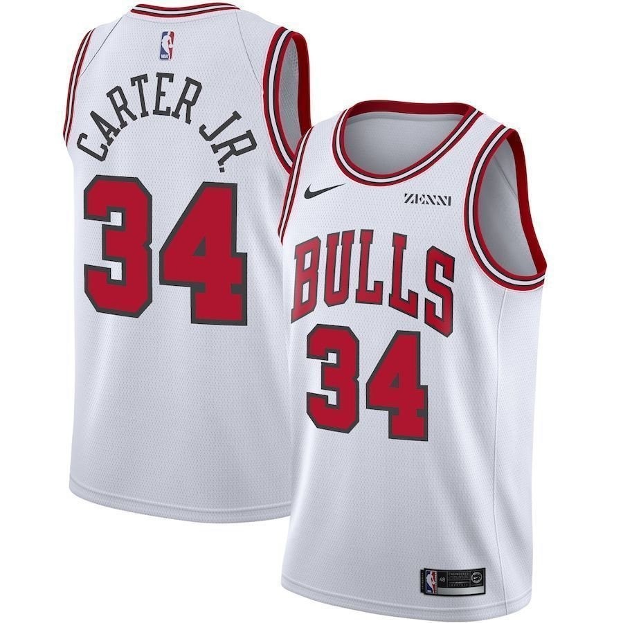 Men's Chicago Bulls Wendell Carter Jr. #34 Association Swingman Jersey White