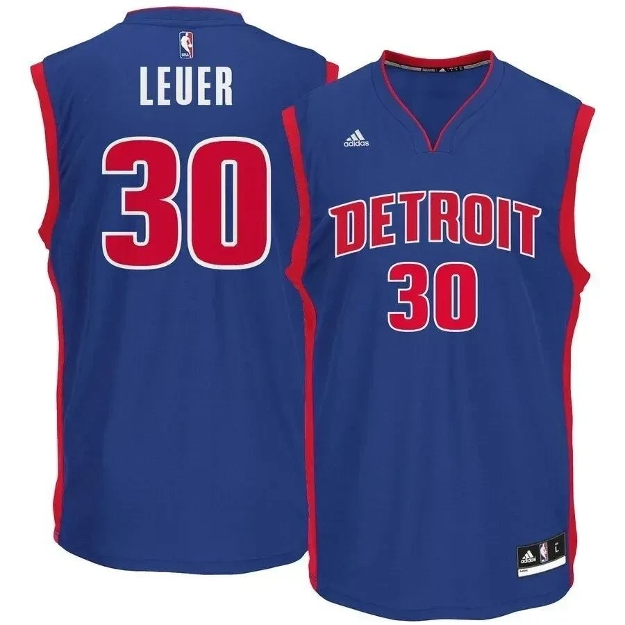 Jon Leuer Detroit Pistons Road Jersey Royal Blue - Unisex Adult