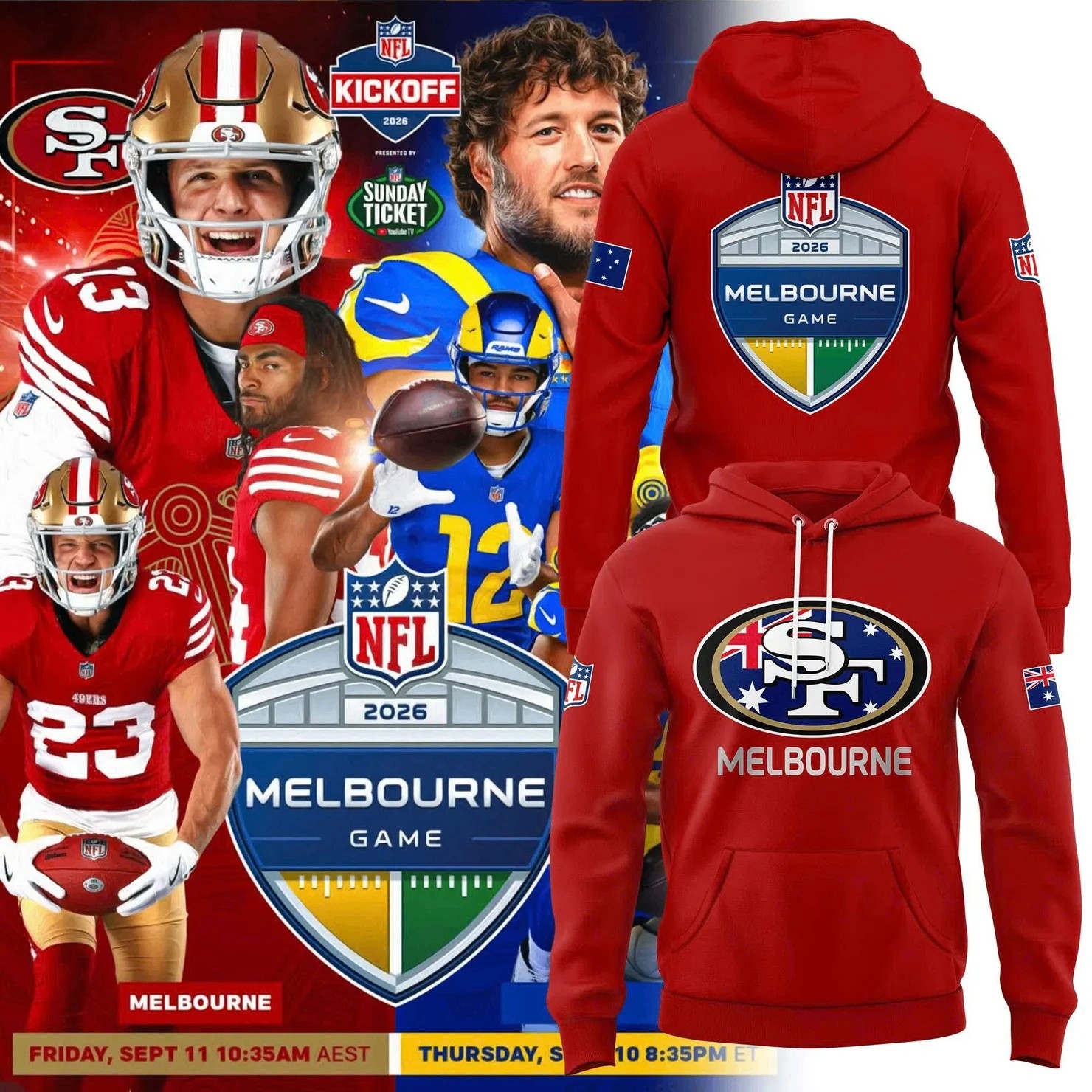 Musemora - Unisex San Francisco 49ers Hoodie