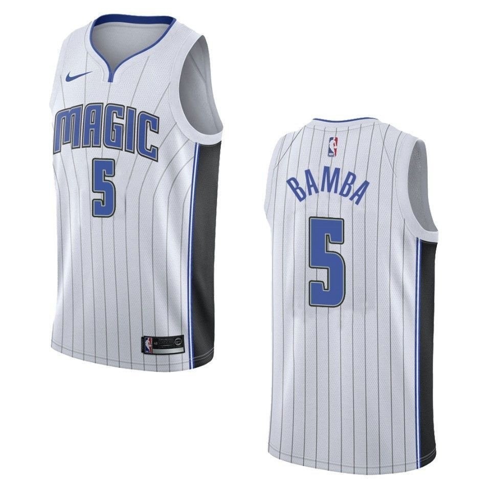 Men's Orlando Magic Mohamed Bamba #5 Association Swingman Jersey White