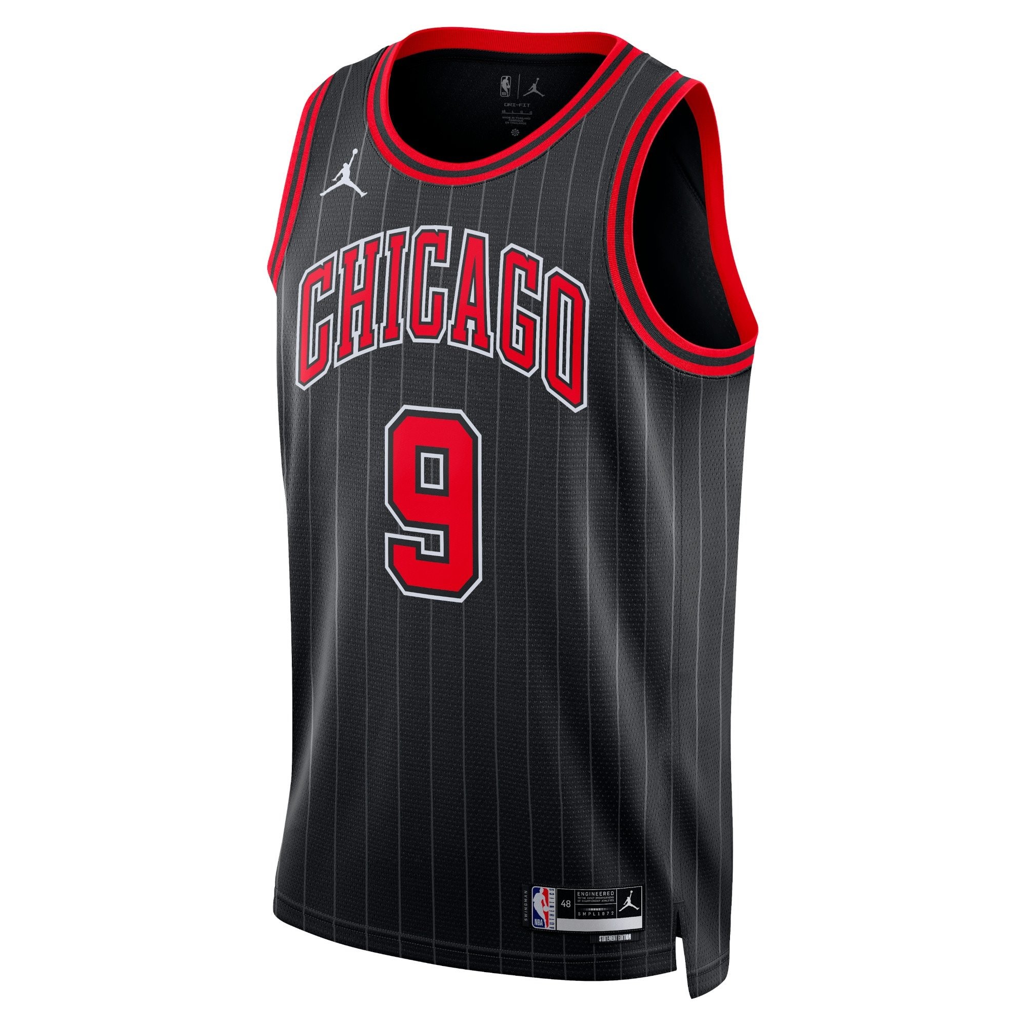 Chicago Bulls Jordan Statement Edition Swingman Jersey Black Nikola Vucevic Unisex