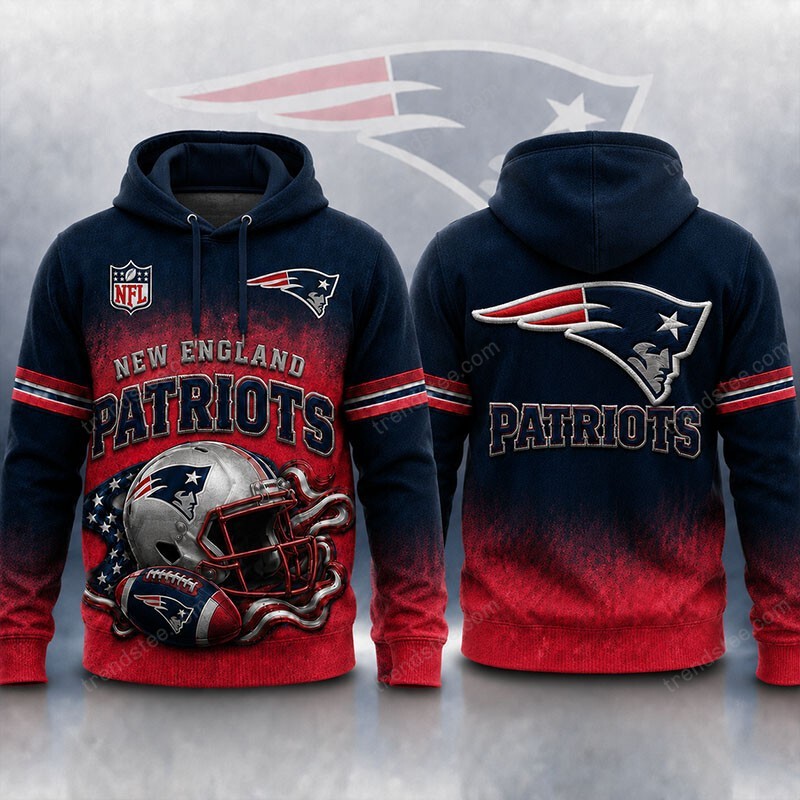 Musemora - Men's New England Patriots Hoodie - Football