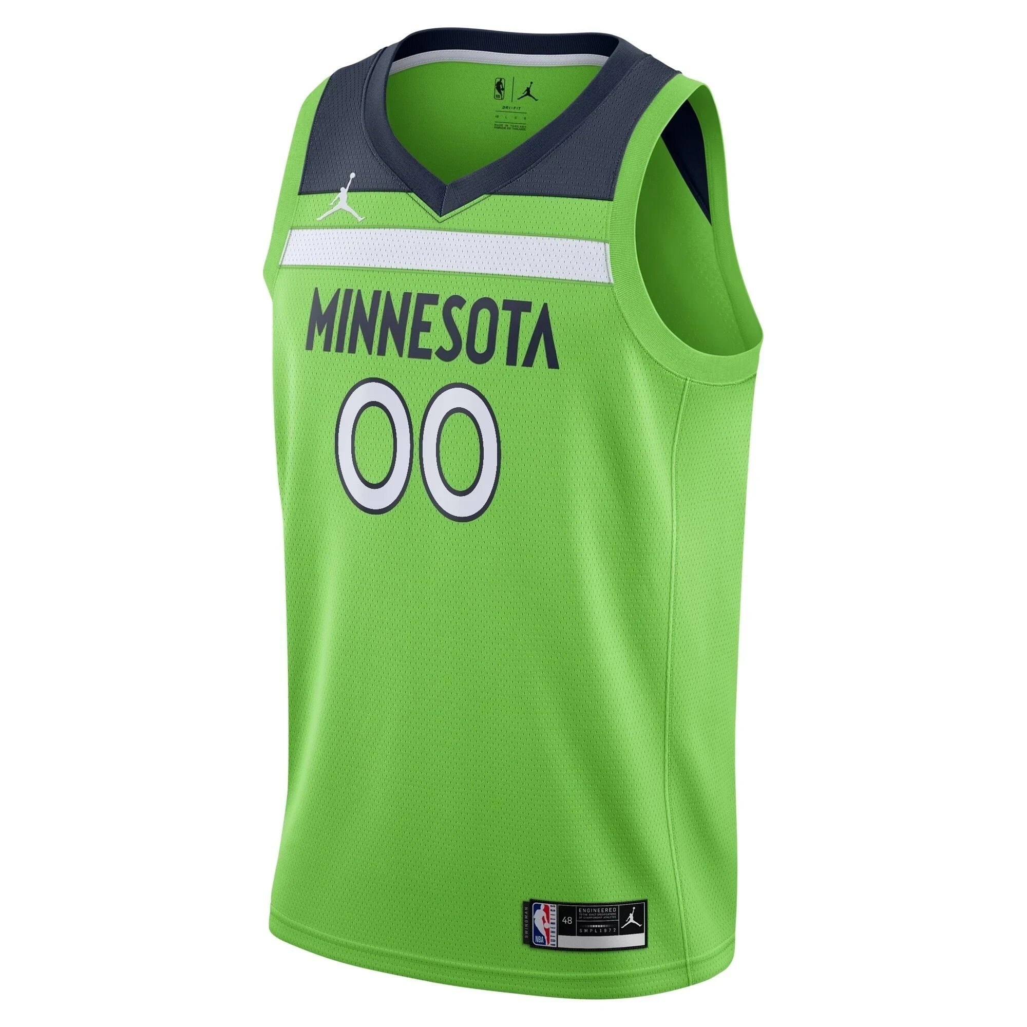 Minnesota Timberwolves Swingman Custom Jersey - Statement Edition - Green - Image 5
