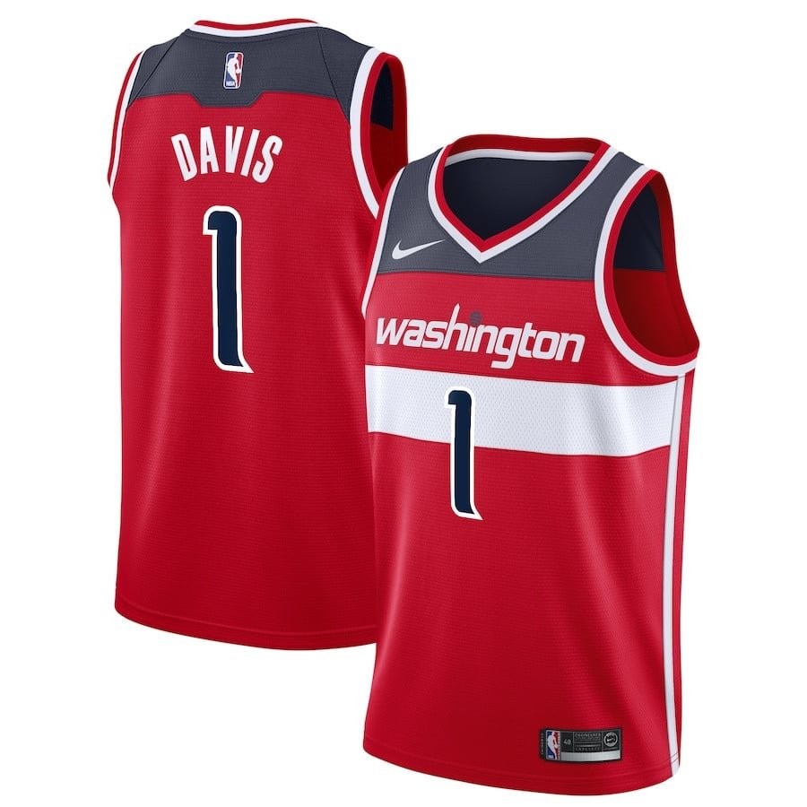 Johnny Davis Washington Wizards Unisex Swingman Jersey Icon Edition Red