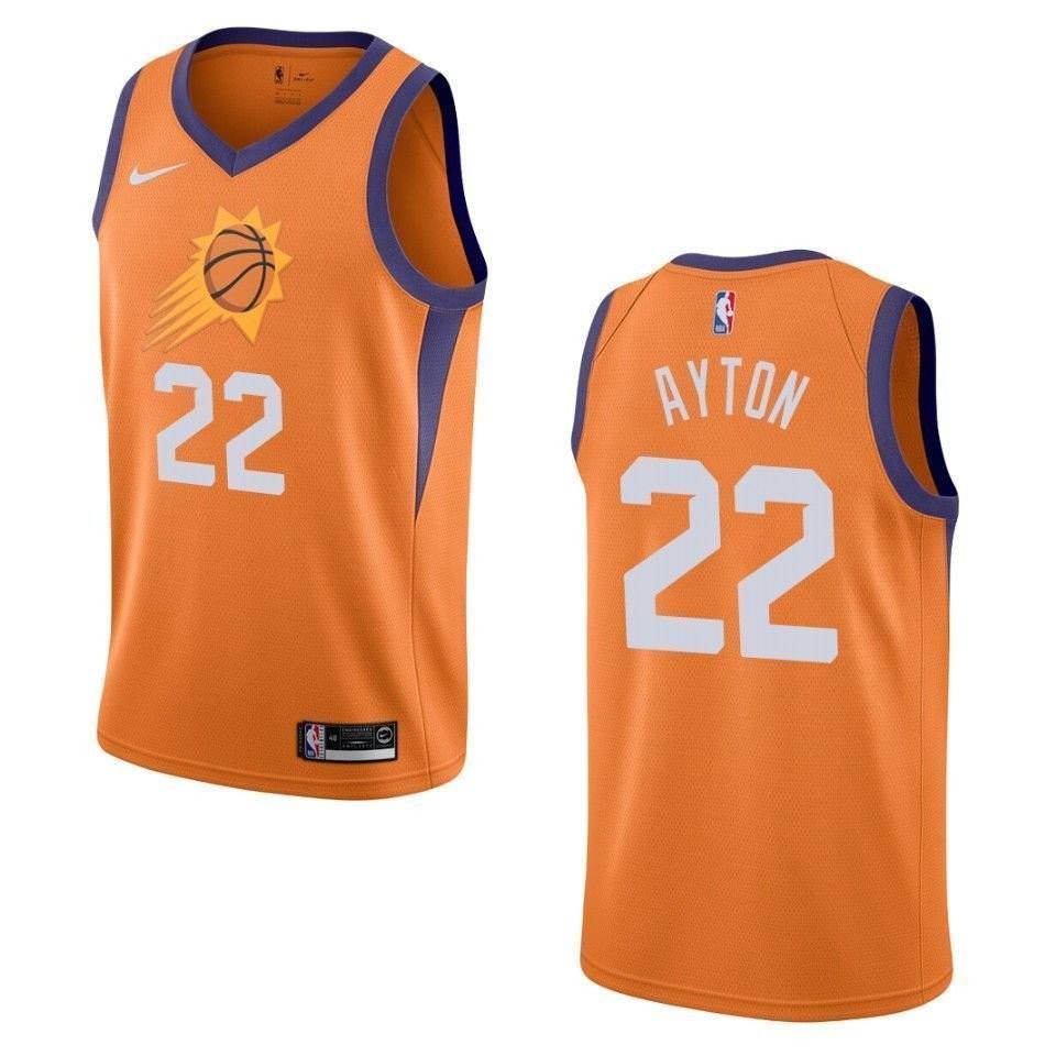 Men's Phoenix Suns Deandre Ayton Statement Swingman Jersey Orange