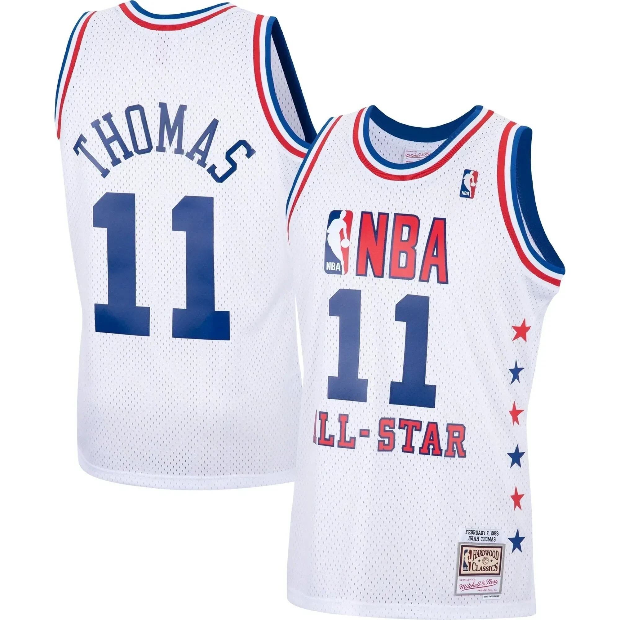 Isiah Thomas Eastern Conference Mitchell Ness 1985 All-star Game Swingman Jersey - White