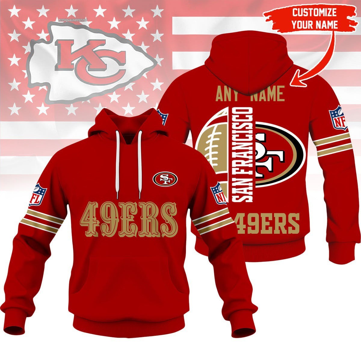 Musemora - Unisex San Francisco 49ers Hoodie - Game Day