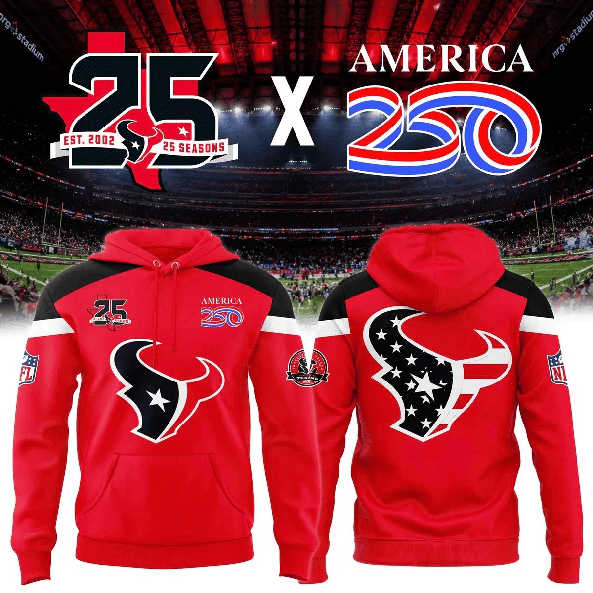 Musemora - Unisex Houston Texans Hoodie