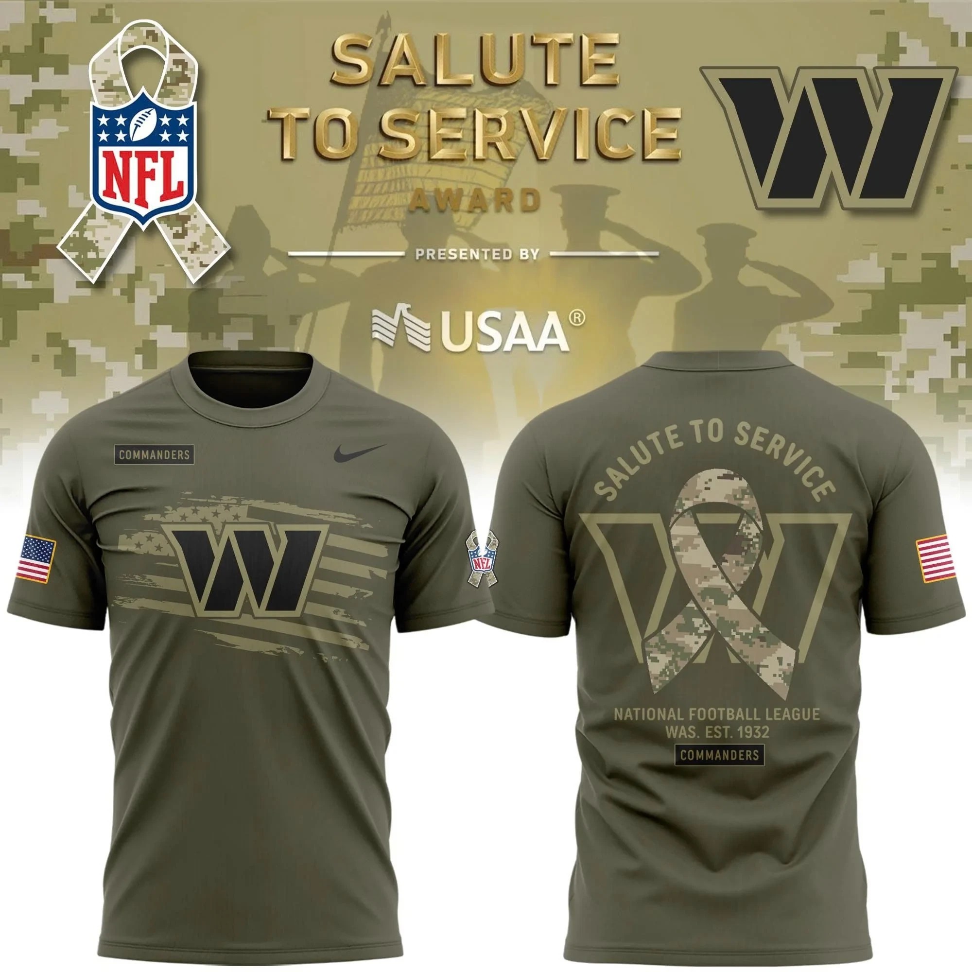 Musemora - Unisex Washington Commanders T-Shirt - Football