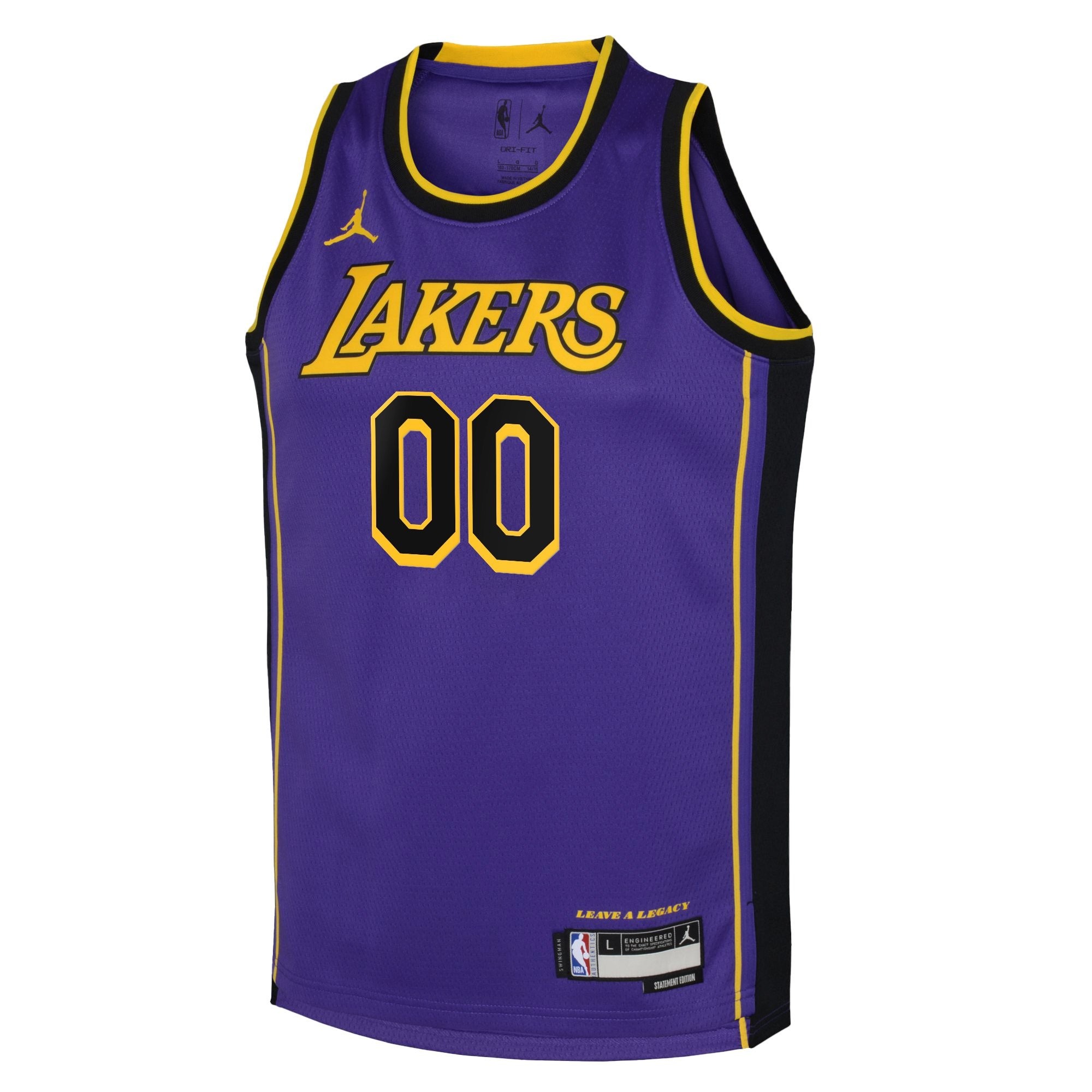 Los Angeles Lakers Jordan Statement Swingman Custom Jersey Youth Multicolor