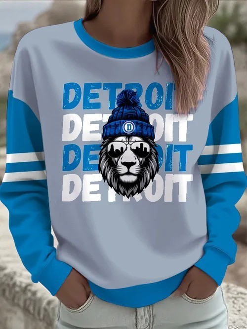 Musemora - Unisex Detroit Lions Sweatshirt - Football