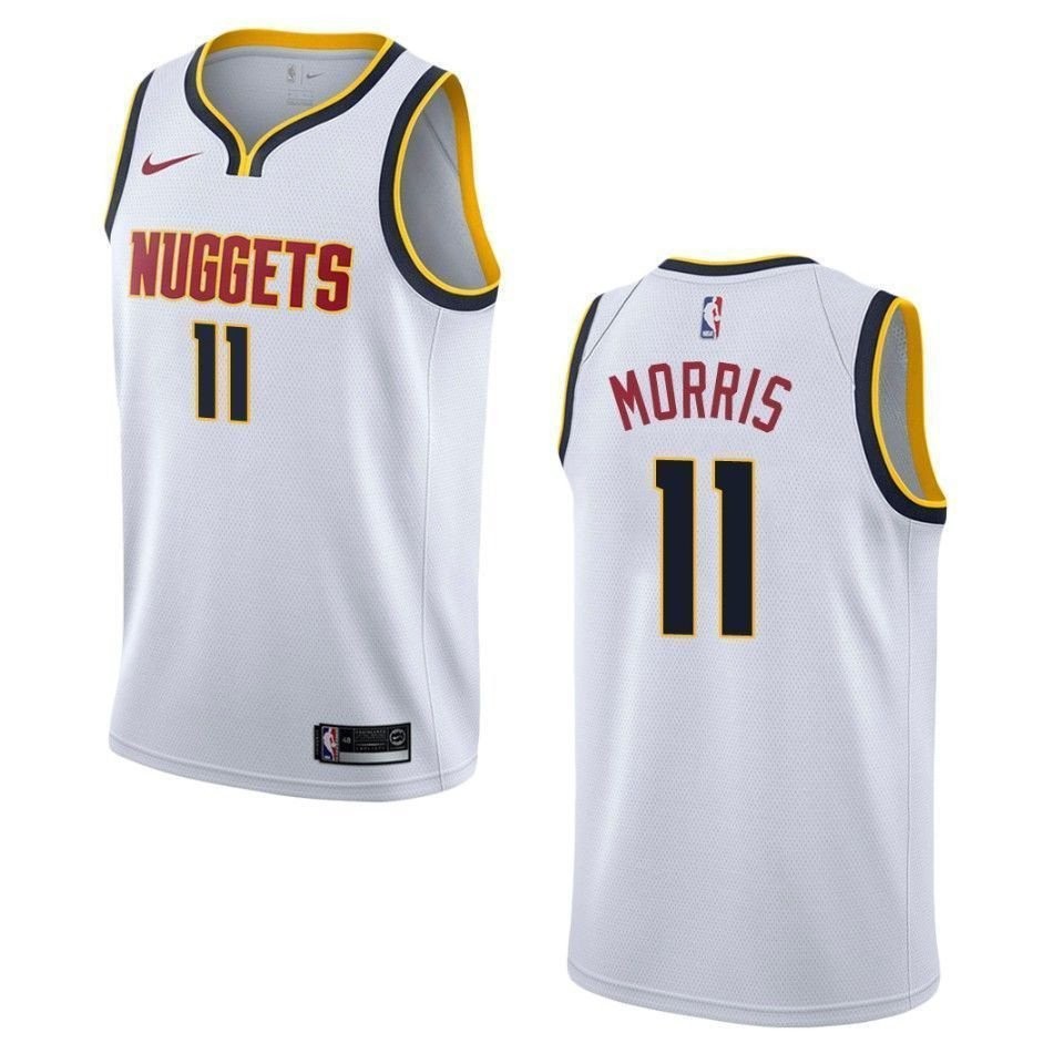 Men's Denver Nuggets Monte Morris #11 Association Swingman Jersey - White
