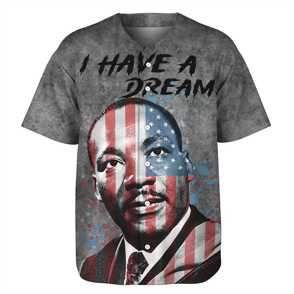 Martin Luther King I Have A Dream History Baseball Jersey