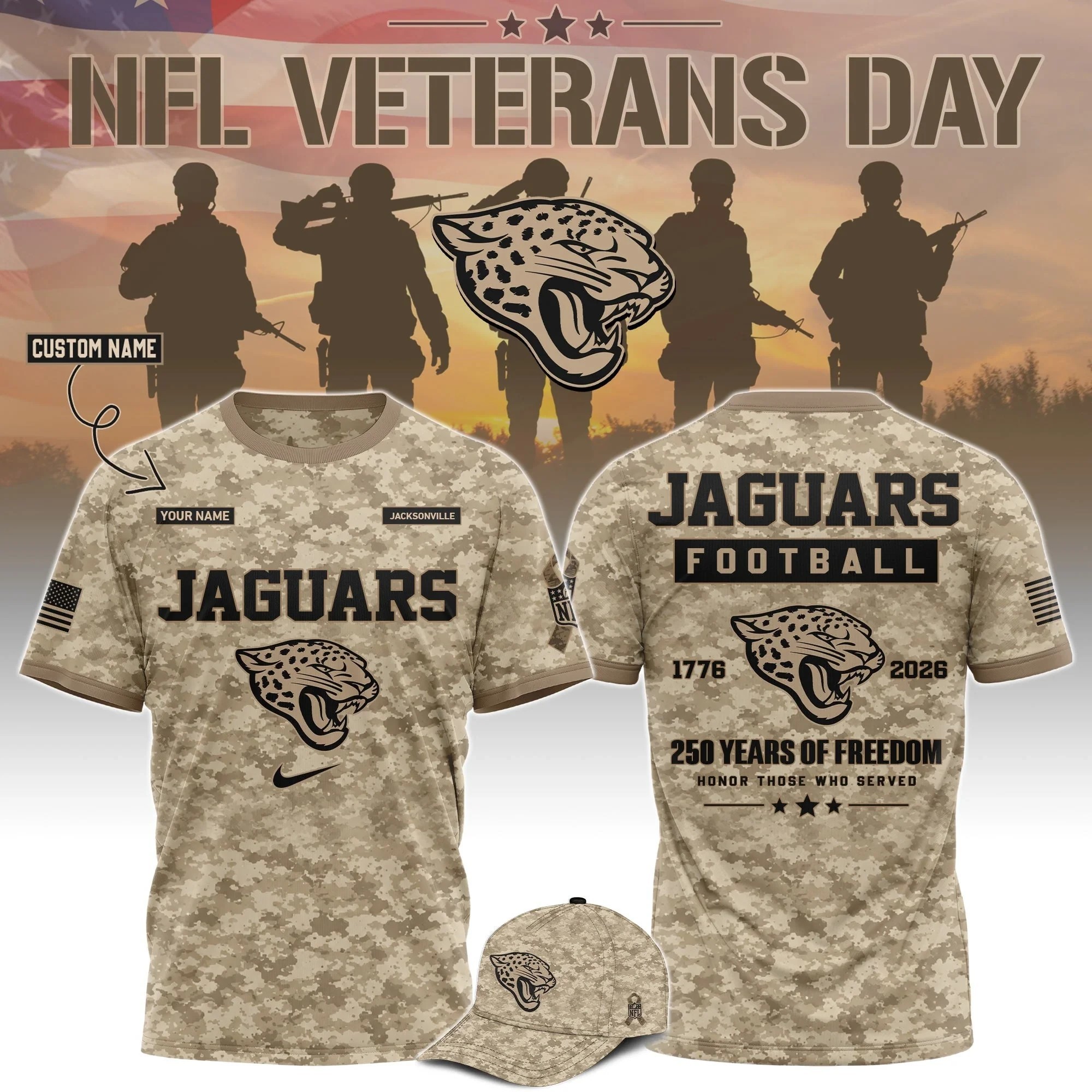 Musemora - Unisex Jacksonville Jaguars T-Shirt - Football Fan Gear