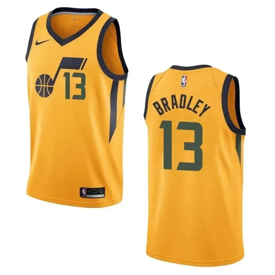 Men's Utah Jazz Tony Bradley Statement Swingman Jersey Yellow S-3XL