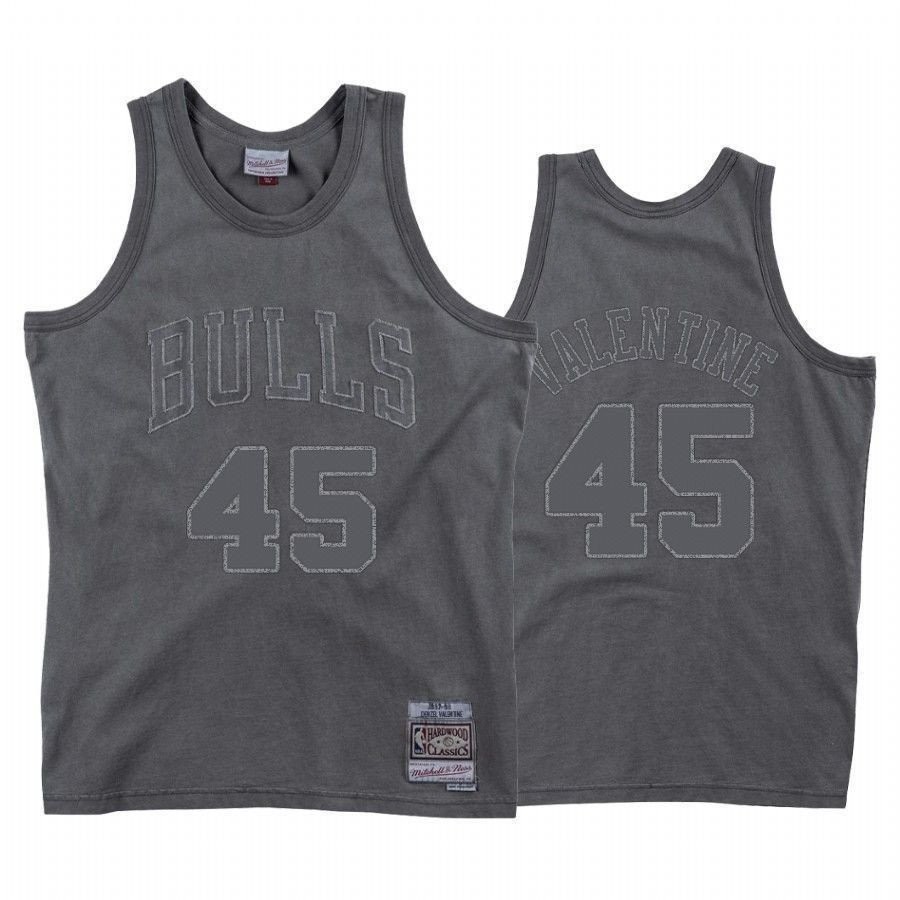 Men's Chicago Bulls Denzel Valentine #45 Washed Out Basketball Jersey