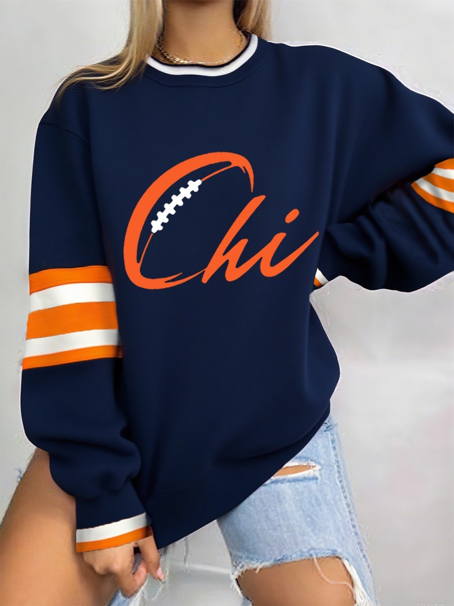 Musemora - Women's Chicago Bears Sweatshirt - Game Day Football