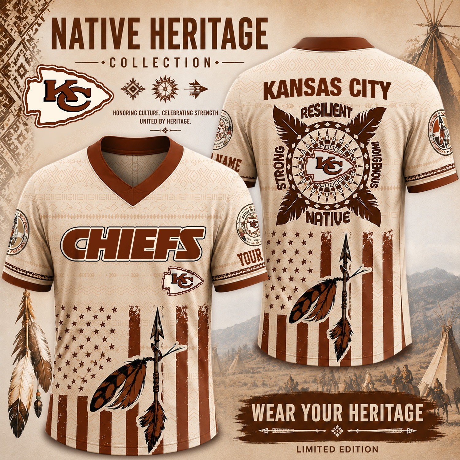 Musemora - Unisex Kansas City Chiefs T-Jersey Shirt - Football