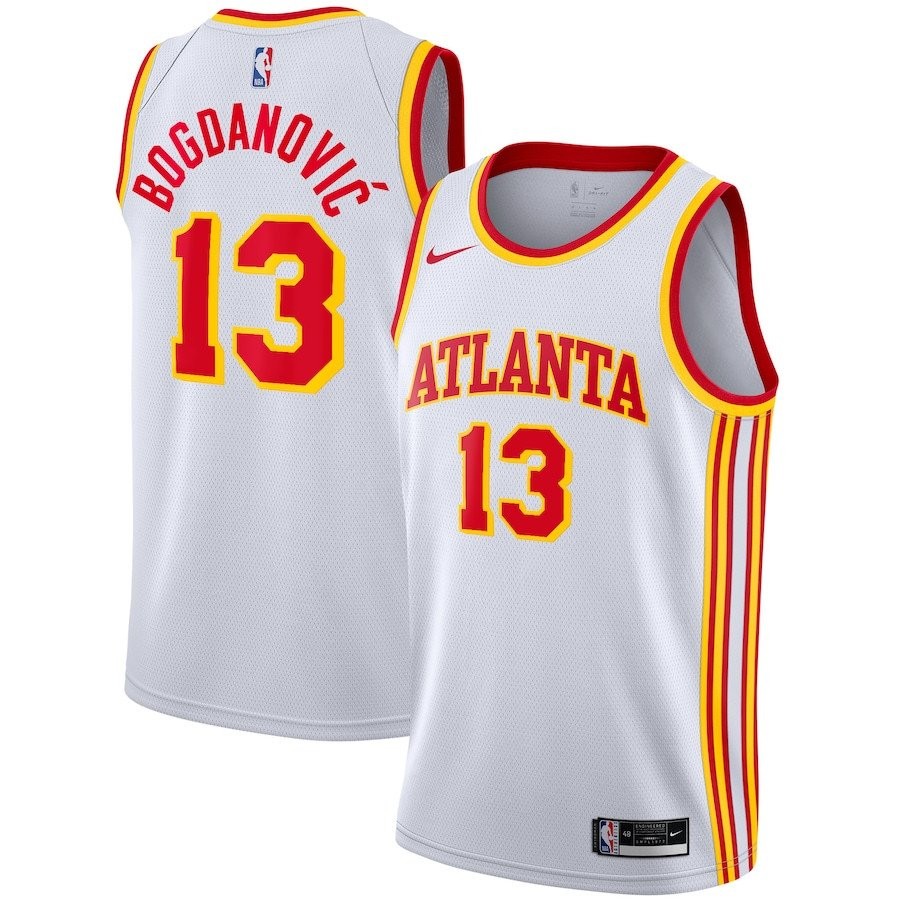 Bogdan Bogdanovic 13 Atlanta Hawks Unisex Swingman Jersey Association Edition White