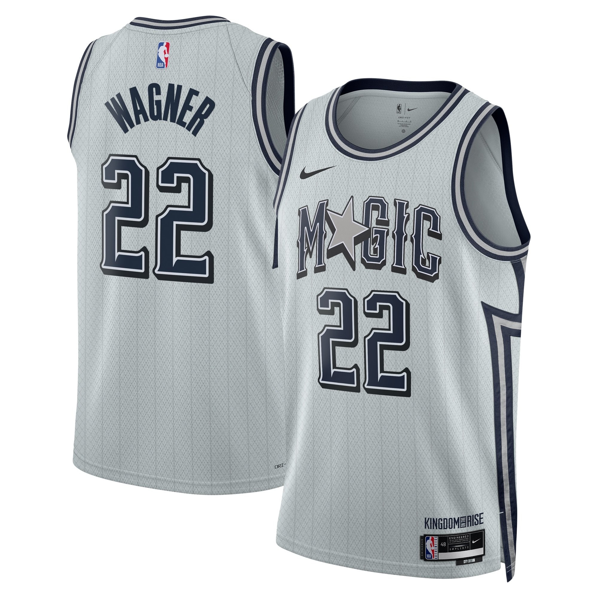 Orlando Magic City Edition Swingman Jersey 2024 Silver Franz Wagner Unisex