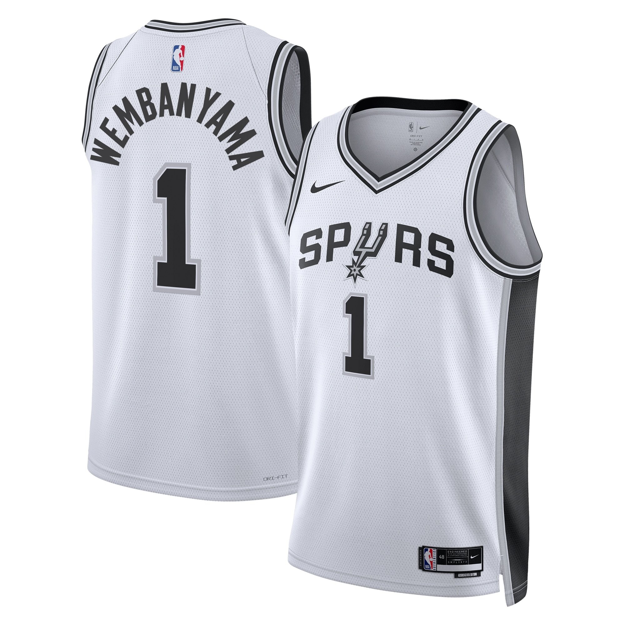 San Antonio Spurs Victor Wembanyama Association Edition Swingman Jersey White Unisex