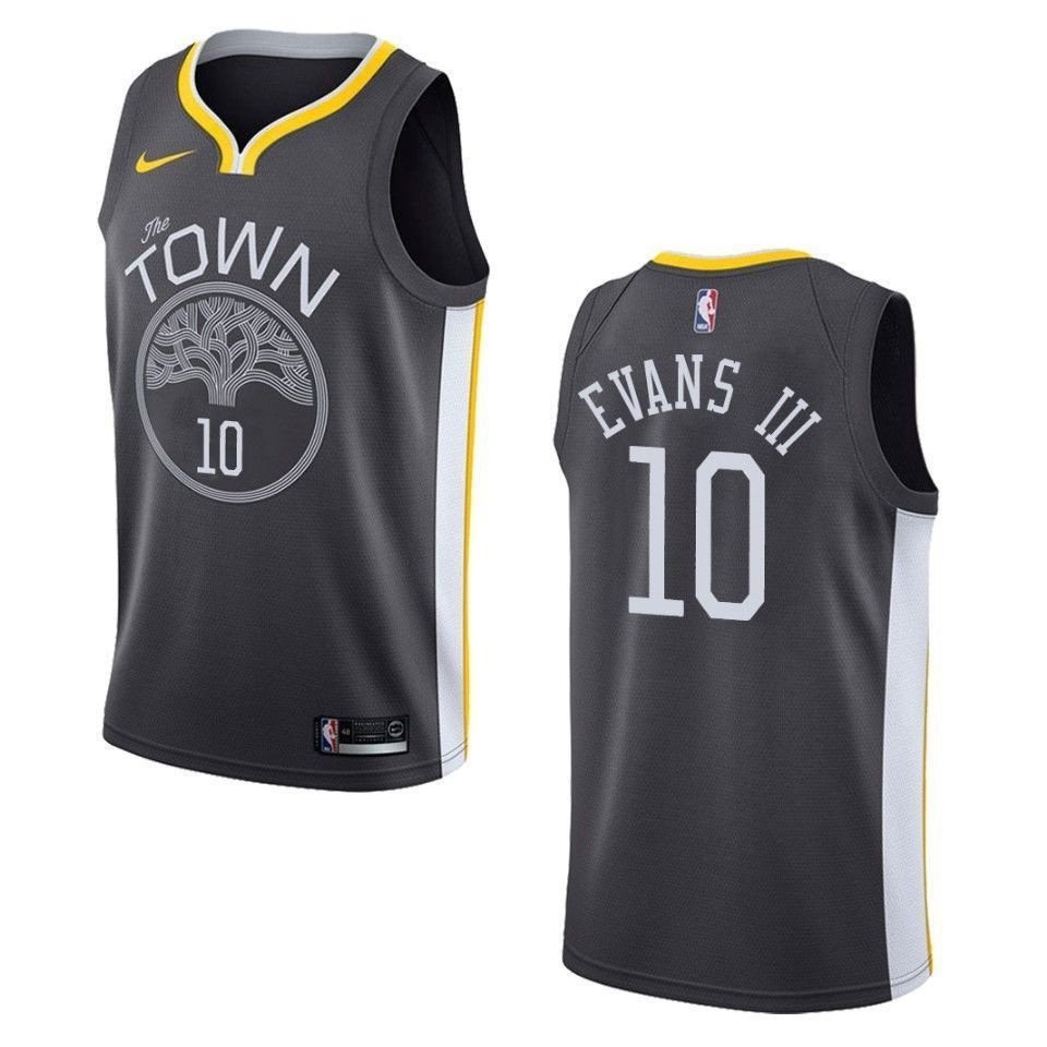 Men's Golden State Warriors Jacob Evans III #10 Statement Swingman Jersey Black
