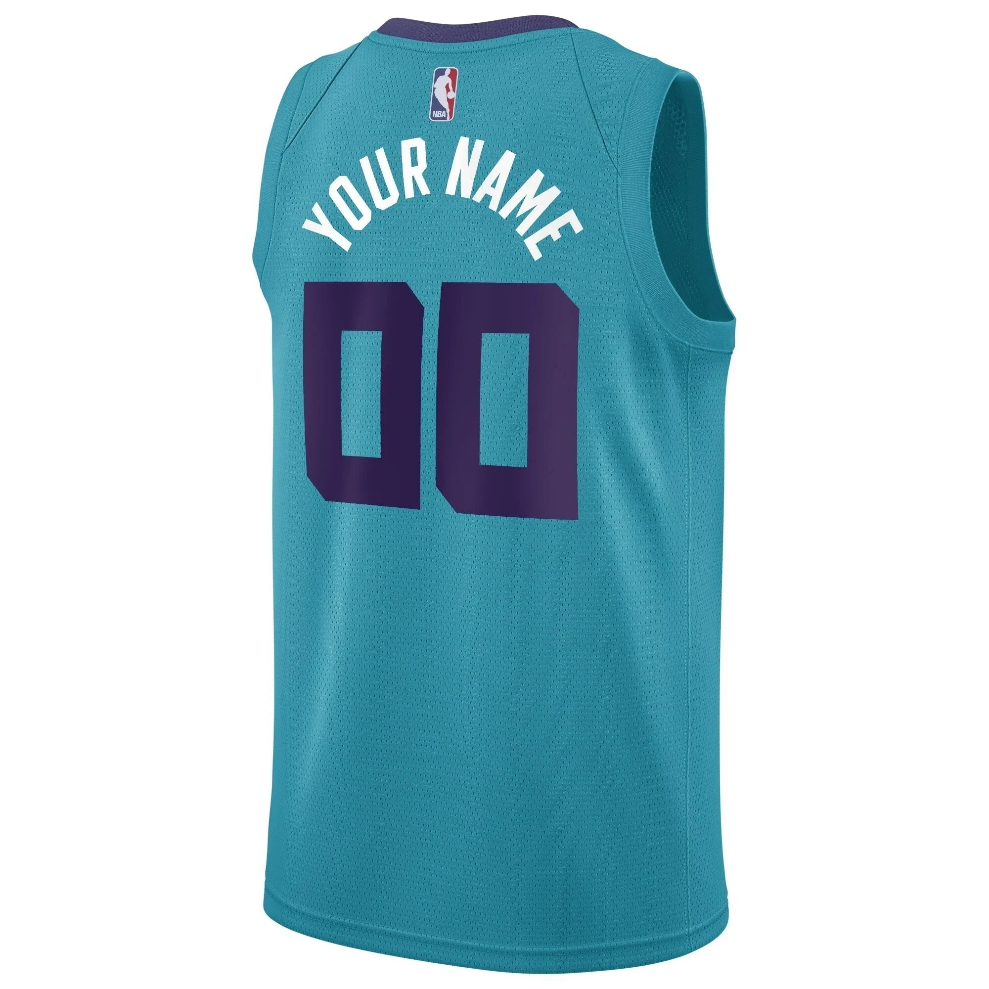 Charlotte Hornets Swingman Custom Jersey Teal - Icon Edition - Image 3