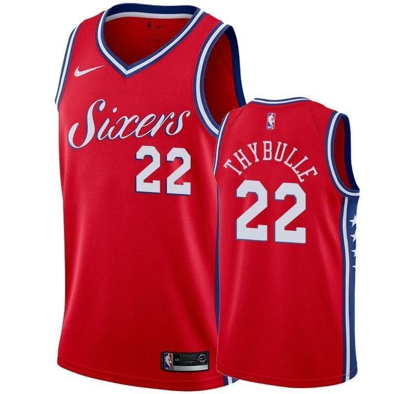 Men's Philadelphia 76ers Matisse Thybulle #22 State Jersey - Multicolor Polyester