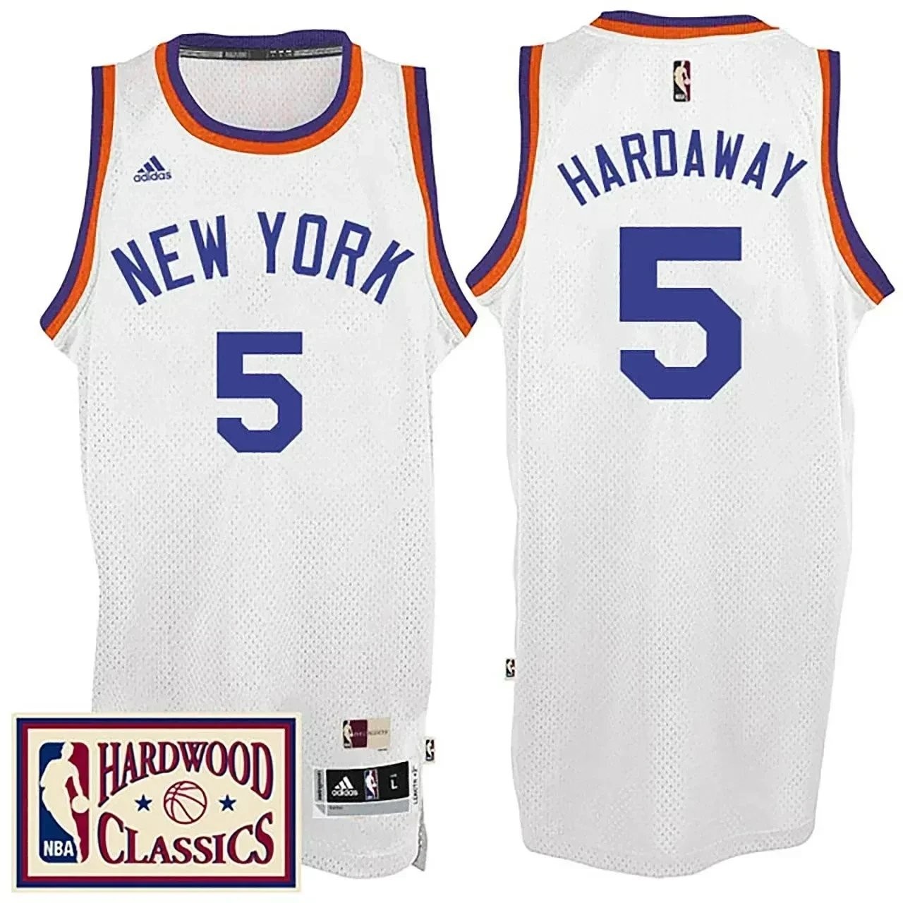 New York Knicks Tim Hardaway Hardwood Classics White Throwback Jersey Men's