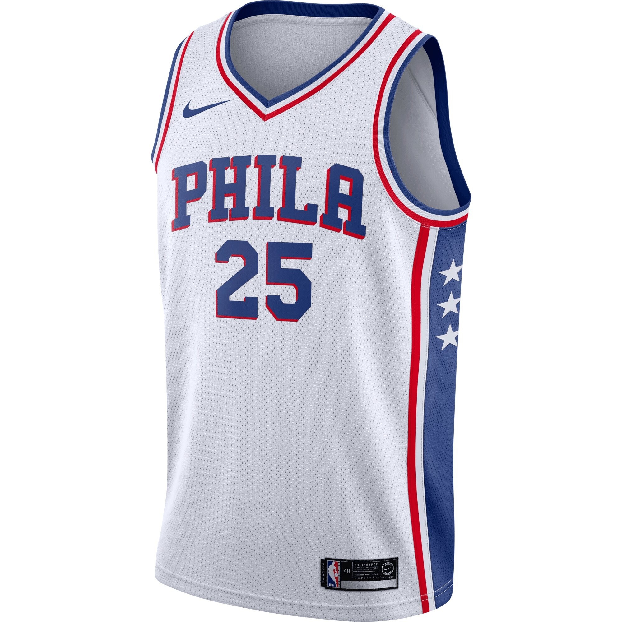Ben Simmons Philadelphia 76ers Swingman Jersey White - Association Edition Jersey - Image 2