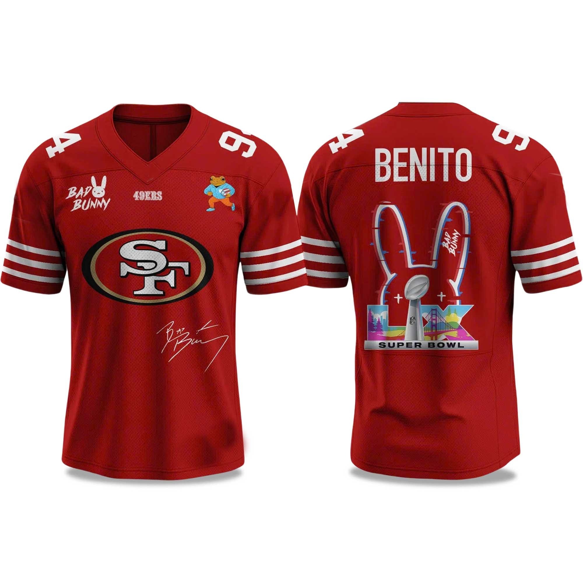 Musemora - Men's San Francisco 49ers Jersey - Football Super Bowl