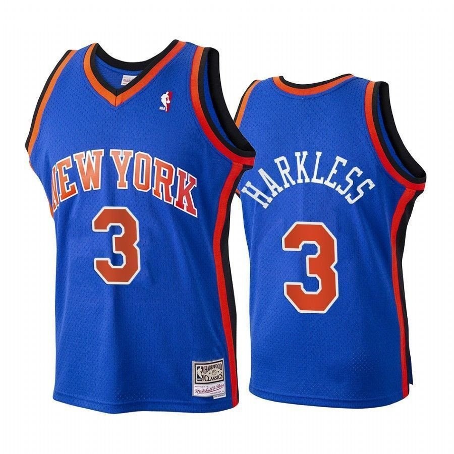 Youth Maurice Harkless New York Knicks Hardwood Classics Jersey Blue Multicolor