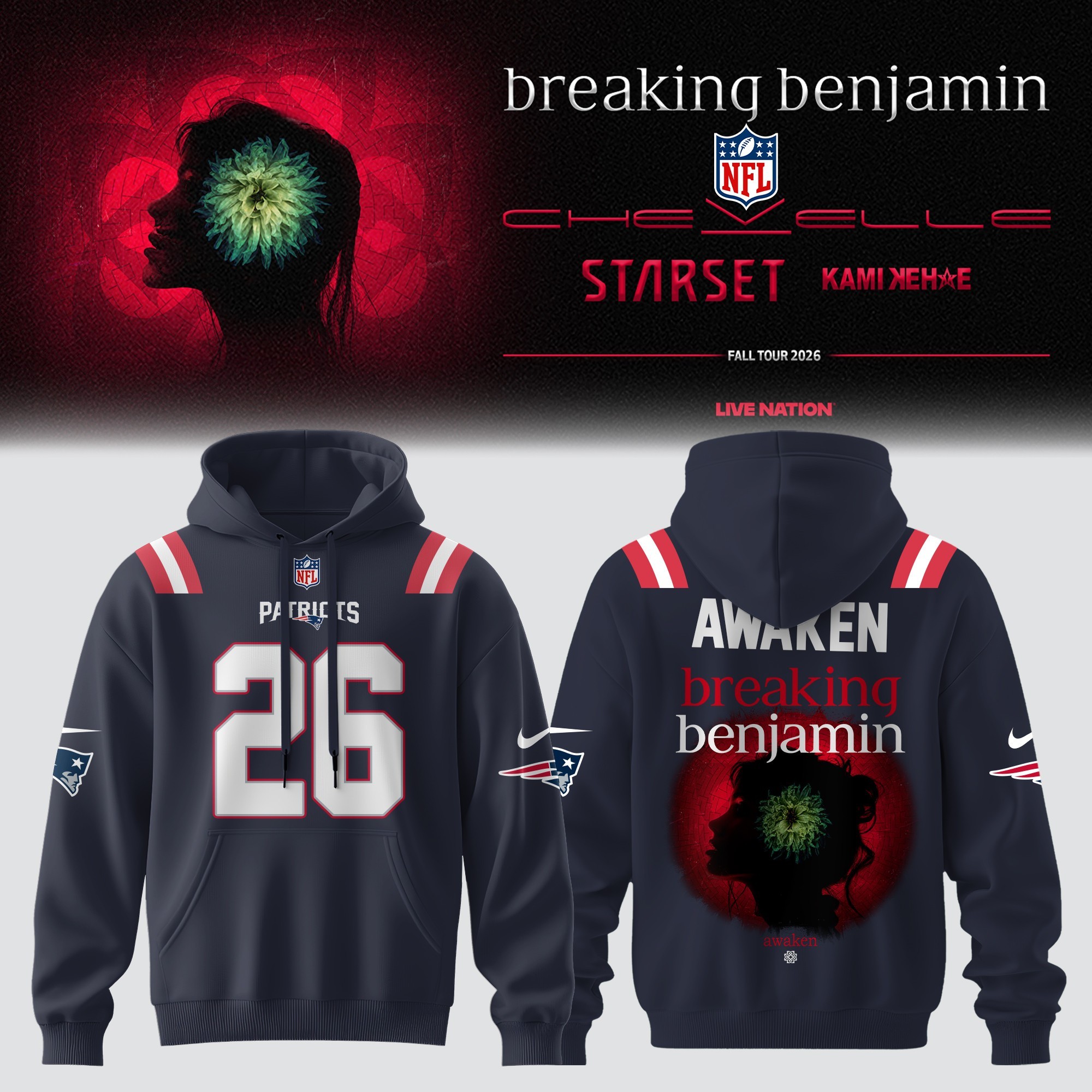 Musemora - Unisex New England Patriots Hoodie
