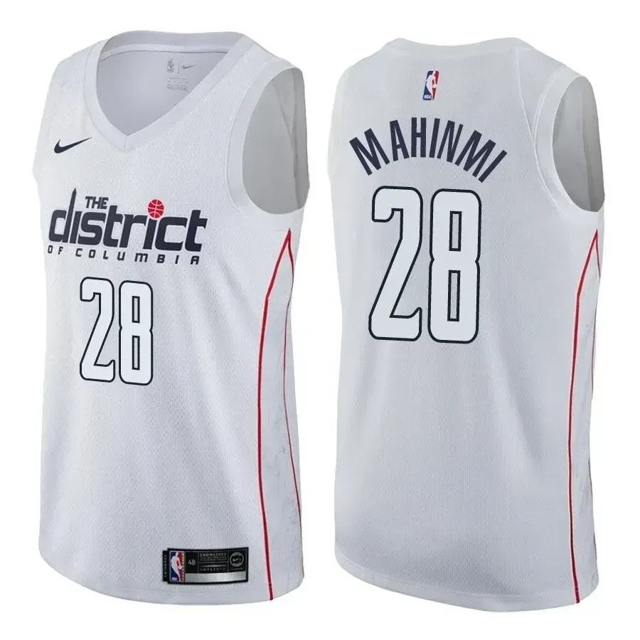 Men's Ian Mahinmi 28 Wizards City Edition White Basketball Jersey