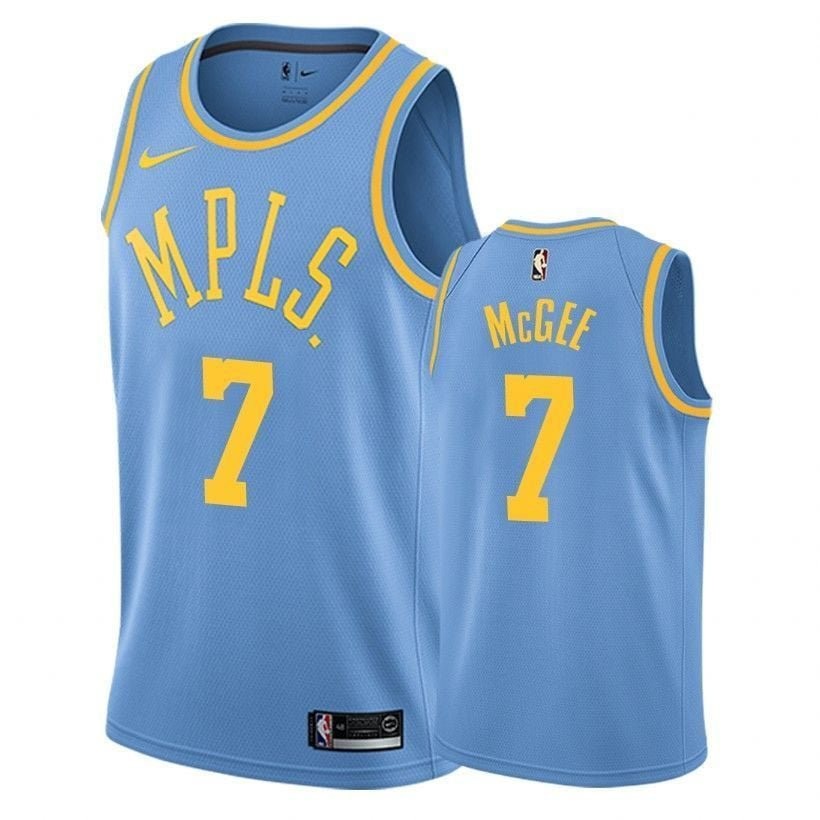 Men's JaVale McGee #7 Lakers Classic Blue Basketball Jersey S-3XL