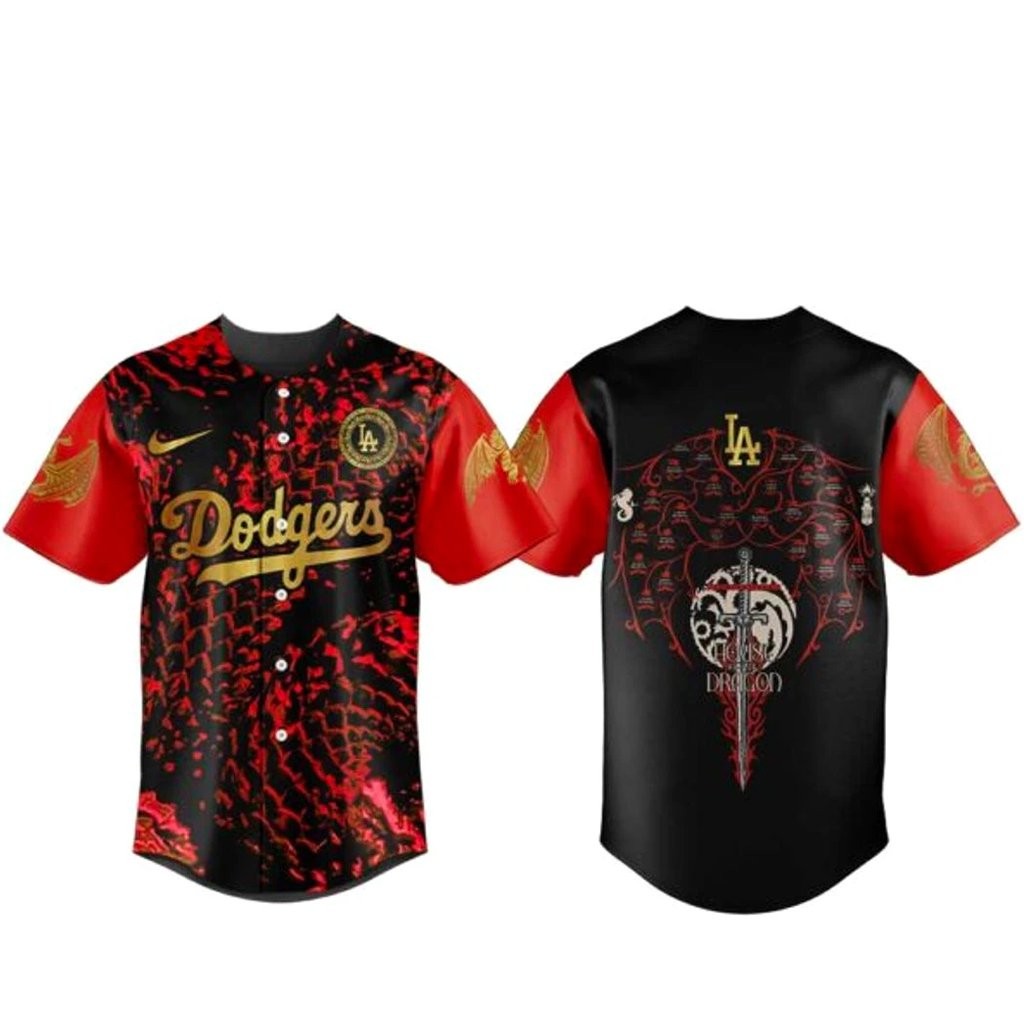Los Angeles Dodgers House of the Dragon Night 2026 Baseball Jersey